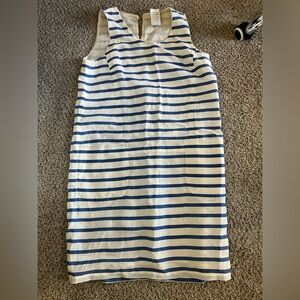 MaxMara Blue and White Striped Dress